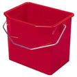 VERMOP Eimer mit Metallbügel, 8 Liter rot