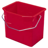 VERMOP Eimer mit Metallbügel, 8 Liter rot