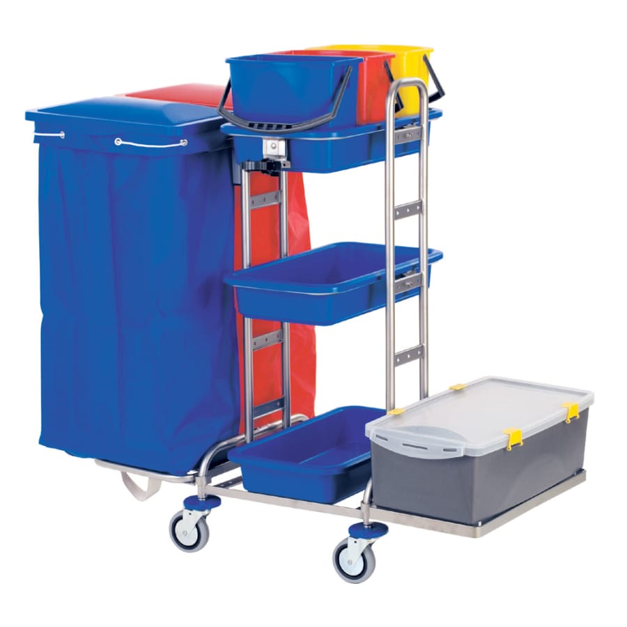 VERMOP Pre-Wash Reinigungswagen, verchromt