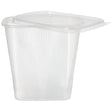 Verpackungsbecher mit Deckel PP eckig 500 ml