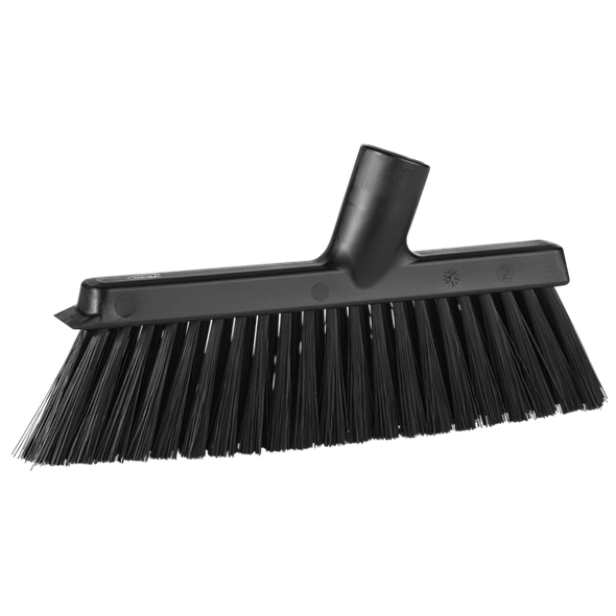 Vikan Besen mit abgewinkeltem Gewinde, 250 mm Schwarz