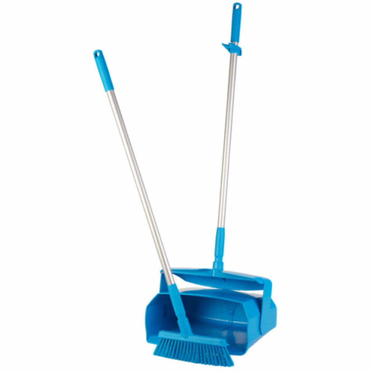 Vikan Kehrschaufel geschlossen 35 cm, Set mit Besen Blau