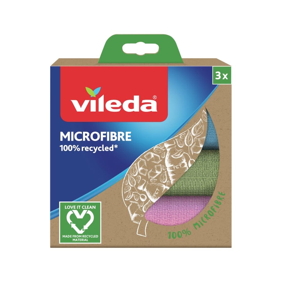 Vileda Microfasertuch Microfibre 100% recycled