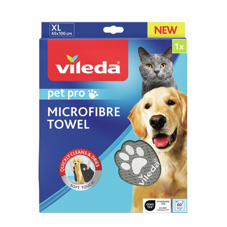 Vileda Pet Pro Microfibre Towel Mikrofasertuch Größe XL (65 x 100 cm)