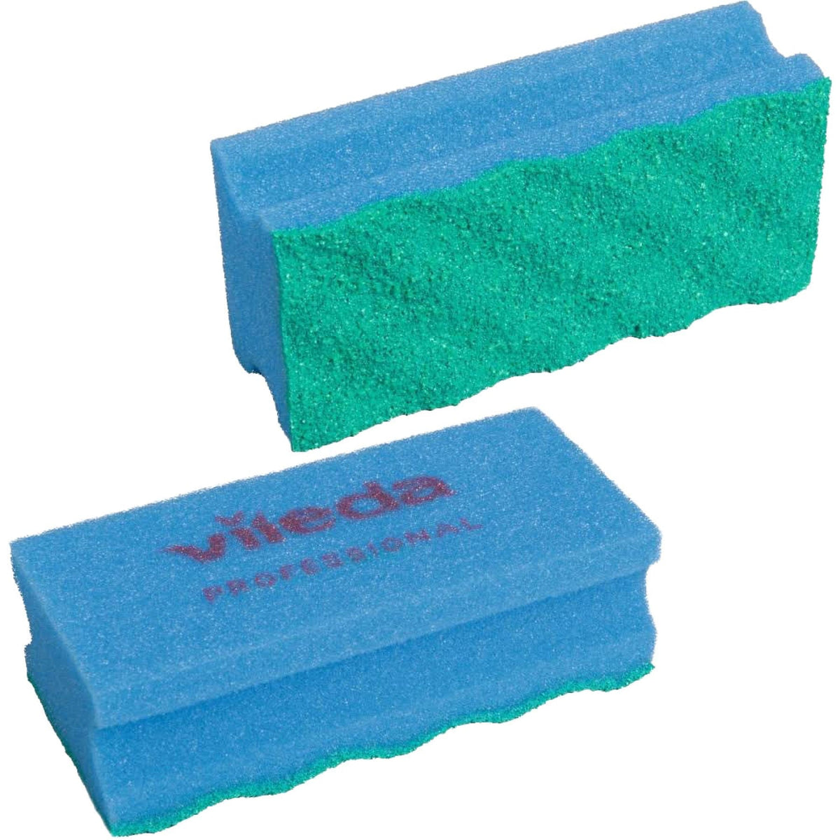 Vileda Professional PUR active SchwammProfi Reinigungsschwamm 1 Packung (10 Stück), 15 x 7 x 4,5 cm, Blau
