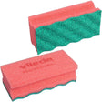 Vileda Professional PUR active SchwammProfi Reinigungsschwamm 1 Packung (10 Stück), 15 x 7 x 4,5 cm, Rot