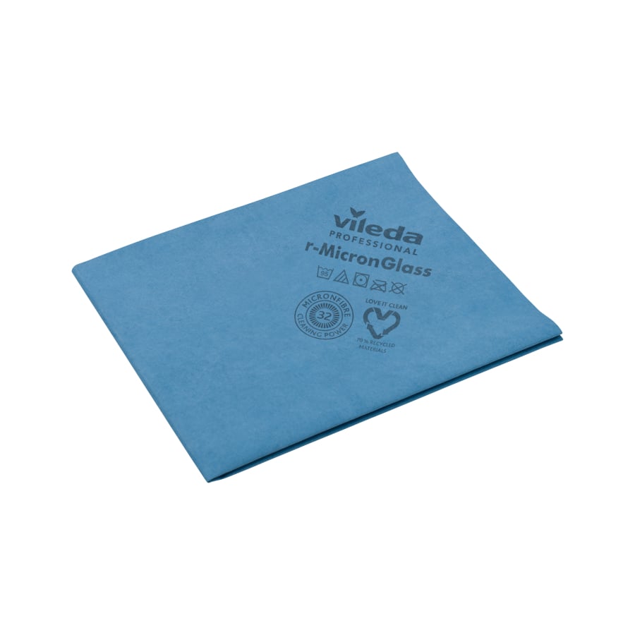 Vileda Professional r-MicronGlass Glastuch, 40 x 50 cm