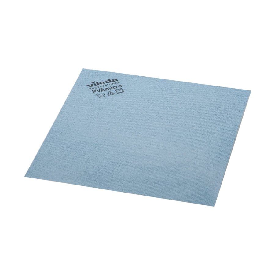Vileda PVAmicro Mikrofasertuch 38x35 cm – PVA-beschichtet - 5er Pack Blau