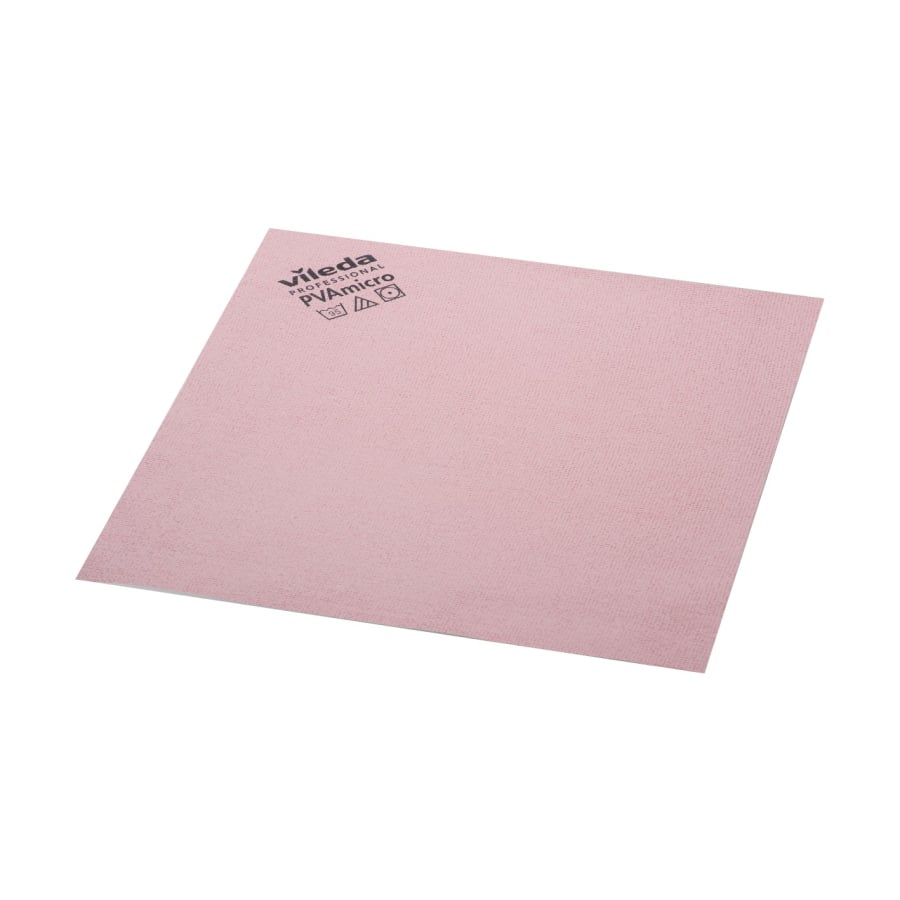 Vileda PVAmicro Mikrofasertuch 38x35 cm – PVA-beschichtet - 5er Pack Rot