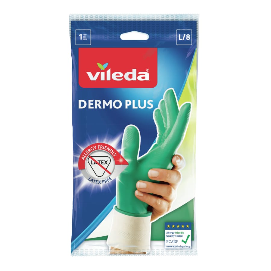 Vileda Sanft & Schonend Dermo Plus Handschuhe Größe L