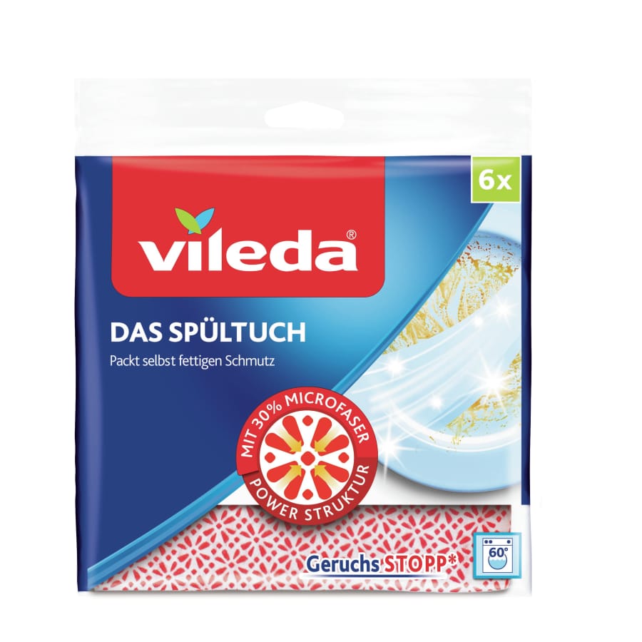 Vileda Spültuch +50% Microfaser 6 stück