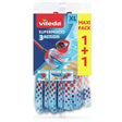 Vileda SuperMocio 3xAction Velour Wischmopp 2 Stück (Multipack)