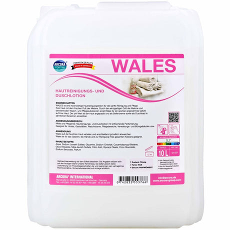 WALES Hautreinigungs- und Duschlotion 10 Liter - Kanister
