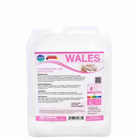 WALES Hautreinigungs- und Duschlotion 5 Liter - Kanister