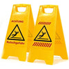 Warnaufsteller Rutschgefahr – 61×30 cm, klappbar, Signalgelb, ASR A1.3 / DIN EN ISO 7010