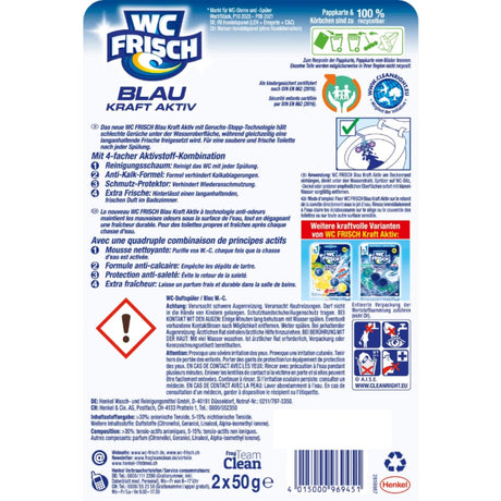 WC Frisch Kraft-Aktiv WC-Duftspüler Blau, Blütenfrische