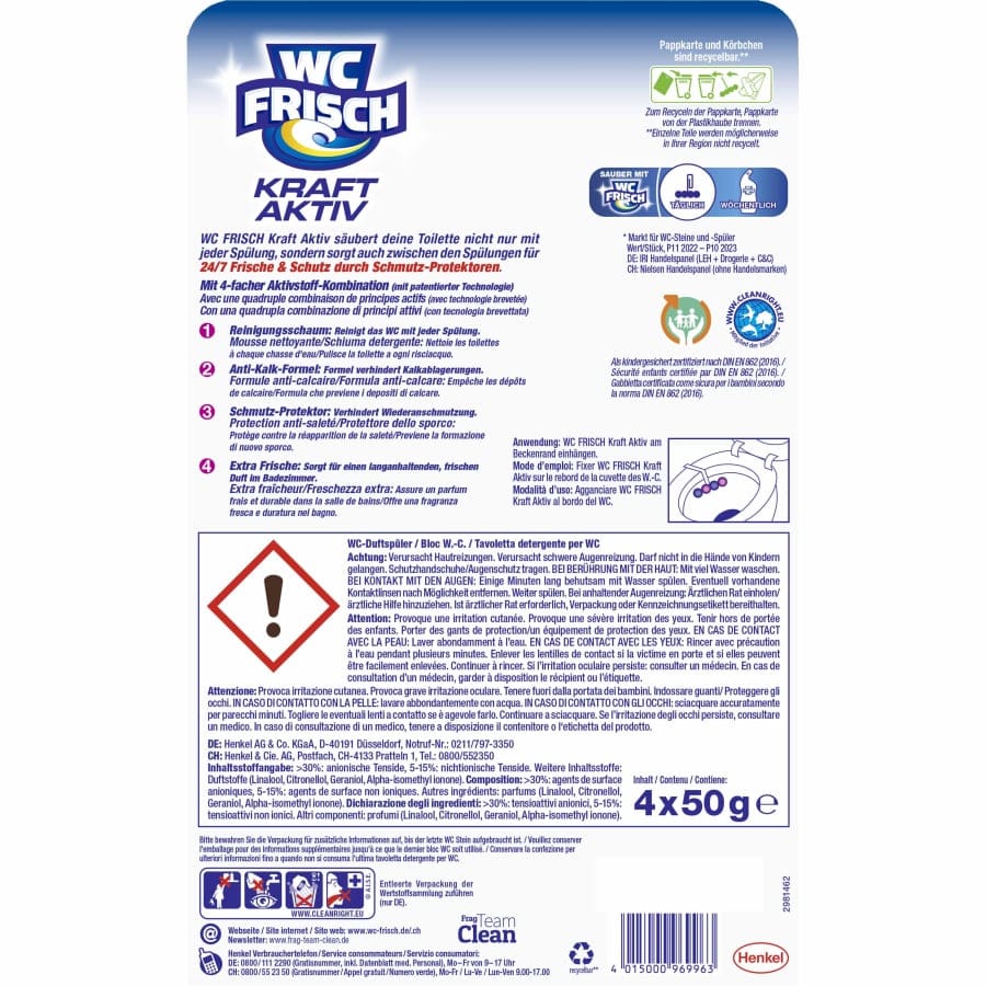 WC Frisch Kraft-Aktiv WC-Duftspüler, Blütenfrische