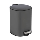 WENKO Abfalleimer Alassio Edelstahl, 5 Liter grau