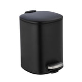 WENKO Abfalleimer Alassio Edelstahl, 5 Liter schwarz