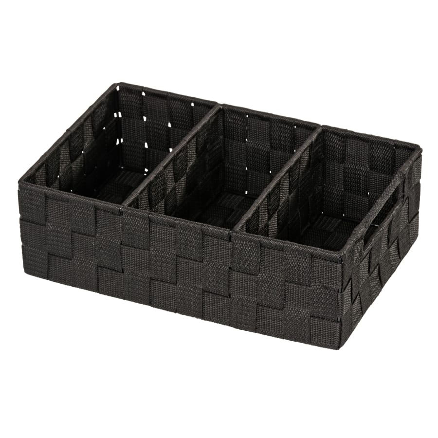 WENKO Adria Organizer mit 3 Fächern, schwarz