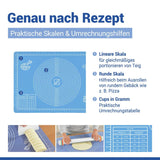 WENKO Antihaft-Backmatte mit Edelstahl-Teigrolle, Teigschaber und Rezeptheft (Set)
