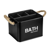 WENKO Badbox Gara mit 4 Fächern, Stahl schwarz