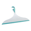 WENKO Badezimmerwischer XXL Loano mit Haken, 34 cm weiß-hellblau