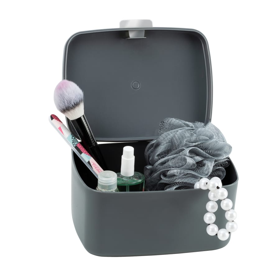 WENKO Barcelona Badbox mit Deckel, anthrazit