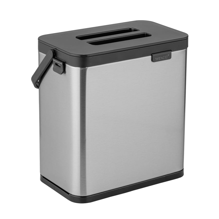 WENKO Colin Abfallsammler 3 Liter, Edelstahl