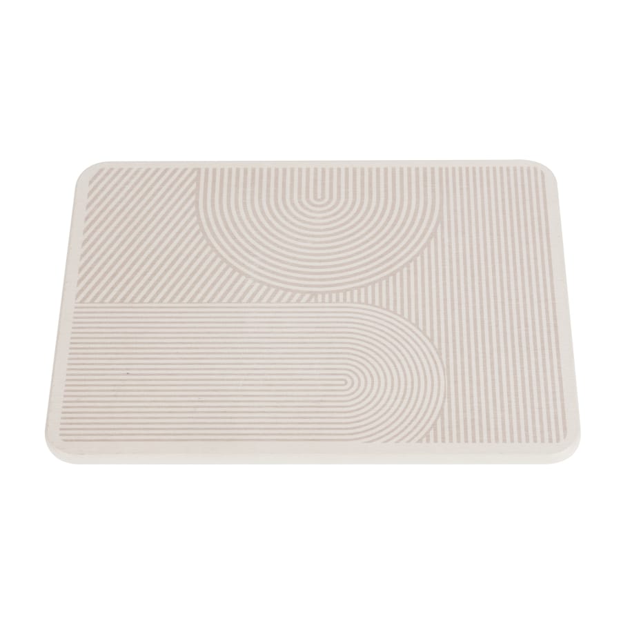 WENKO Damon Abtropfplatte Diatomit, 40 x 30 cm beige