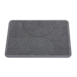 WENKO Damon Abtropfplatte Diatomit, 40 x 30 cm grau