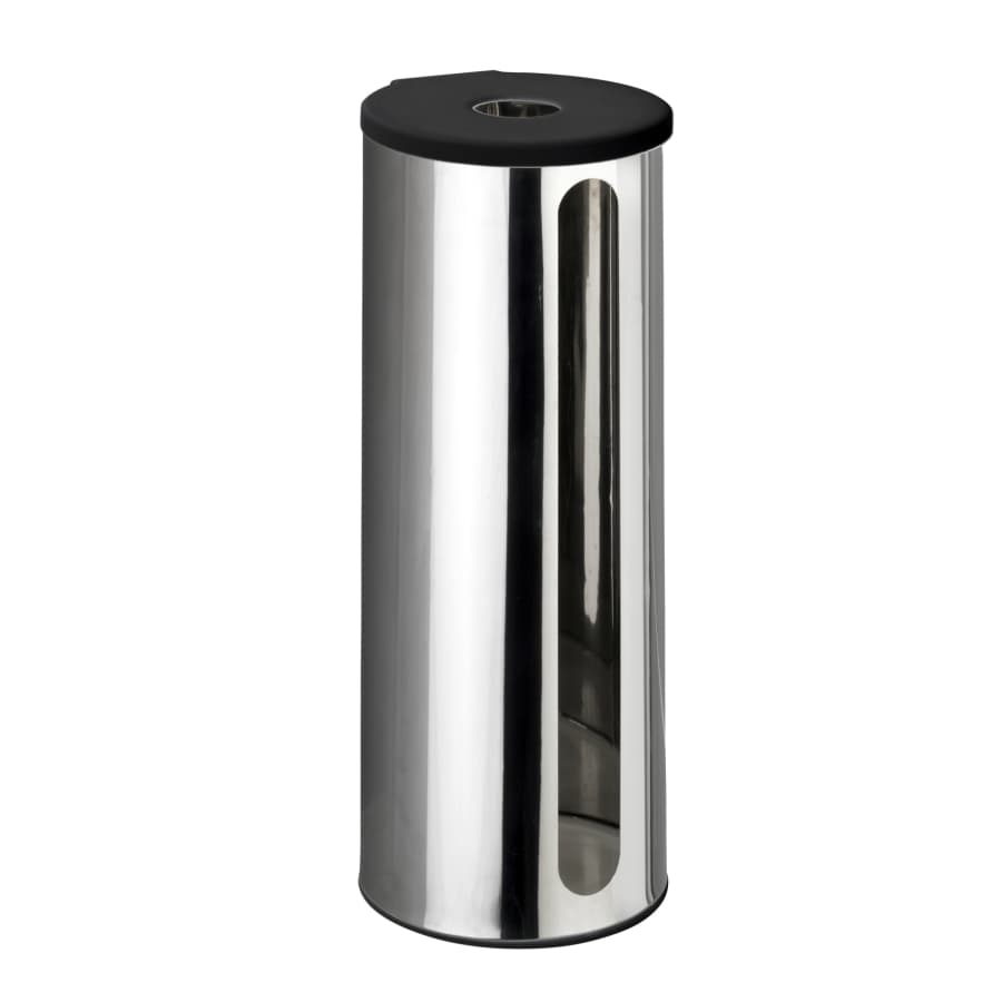WENKO Detroit Turbo-Loc Wand-Ersatzrollenhalter, Edelstahl