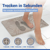 WENKO Diatomit Badematte, 60 x 39 cm, rutschsicher