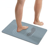WENKO Diatomit Badematte, 60 x 39 cm, rutschsicher Manhattan Grau