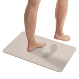 WENKO Diatomit Badematte, 60 x 39 cm, rutschsicher Simi Ecru