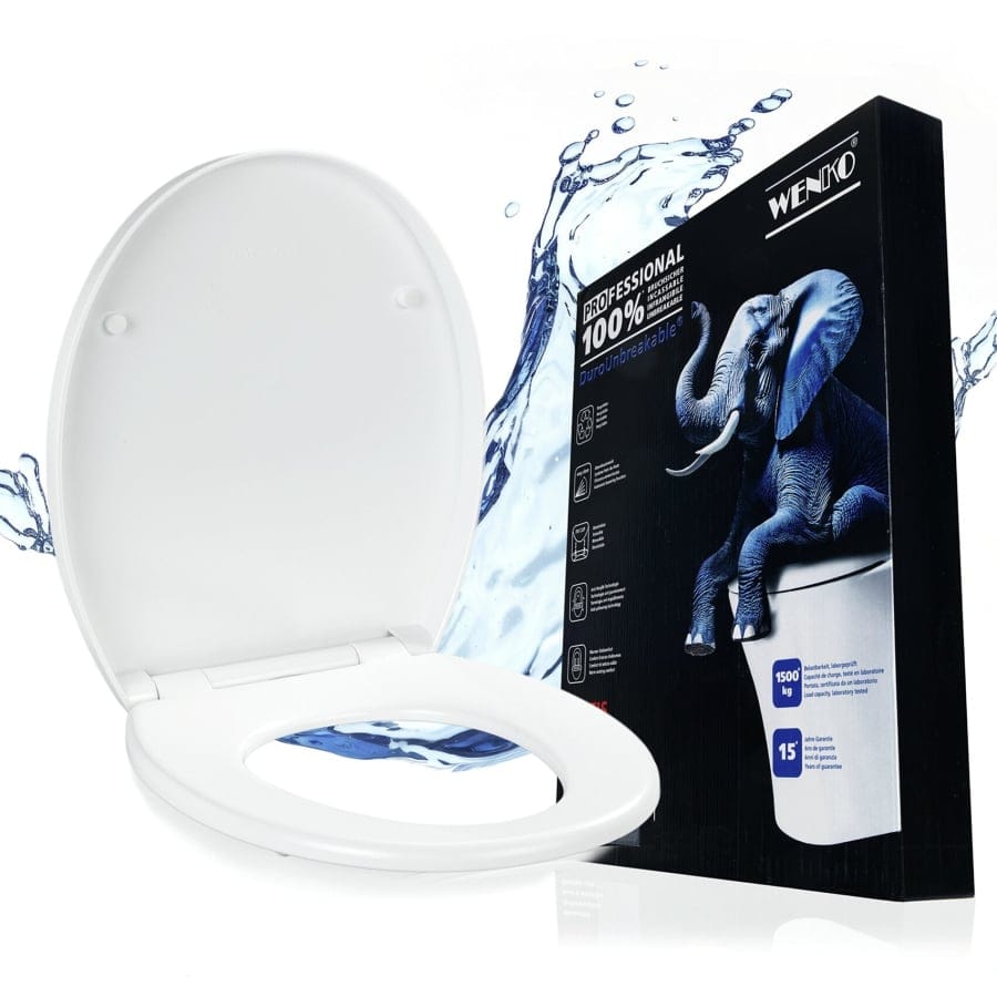 WENKO DuroUnbreakable WC-Sitz, weiß Crevada