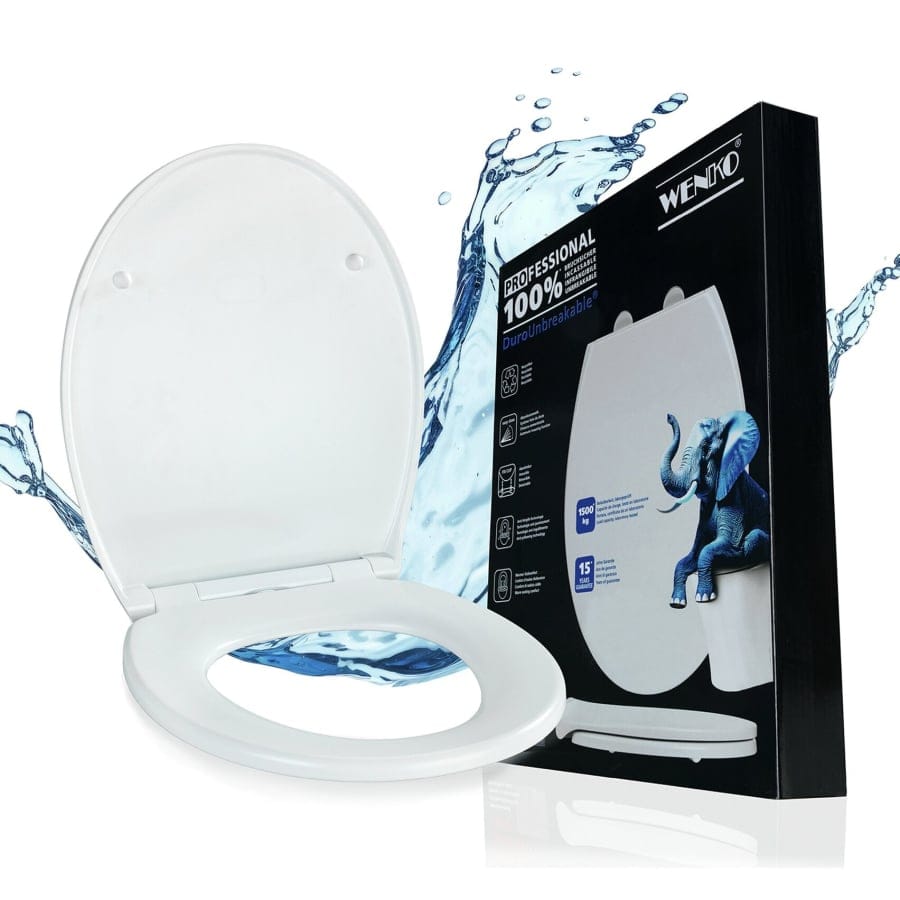 WENKO DuroUnbreakable WC-Sitz, weiß Gatteo