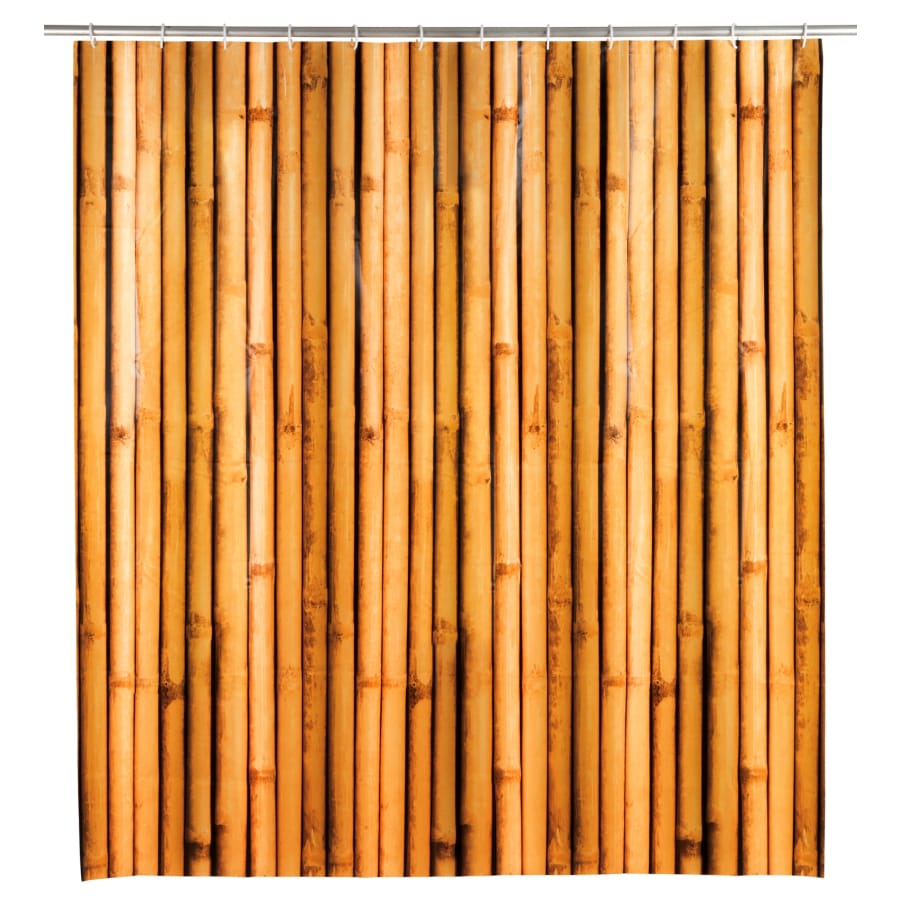 WENKO Duschvorhang Bambusa 180 x 200 cm, wasserdicht