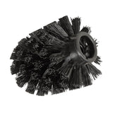 WENKO Ersatzbürste für WC-Garnituren, Kunststoff Ø 6,5 cm, schwarz