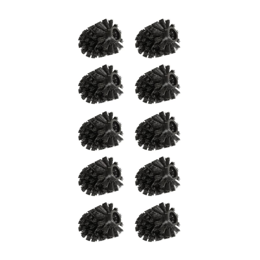 WENKO Ersatzbürstenkopf für Toilettenbürsten, Ø 8 cm, schwarz 10 Stück