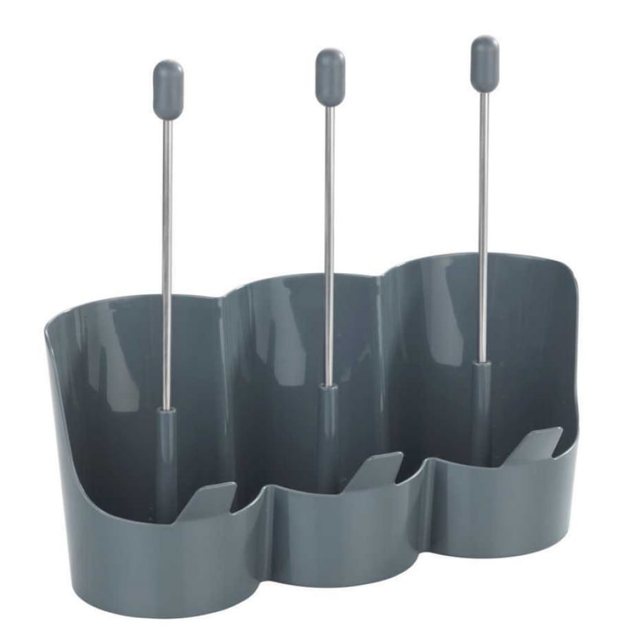 WENKO Flaschenhalter Filia für 3 Flaschen, grau