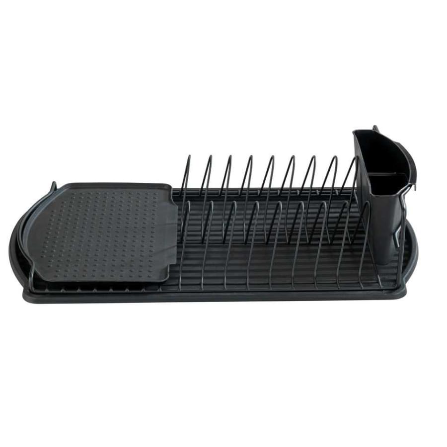 WENKO Geschirrabtropfer Basic mit Besteckkorb