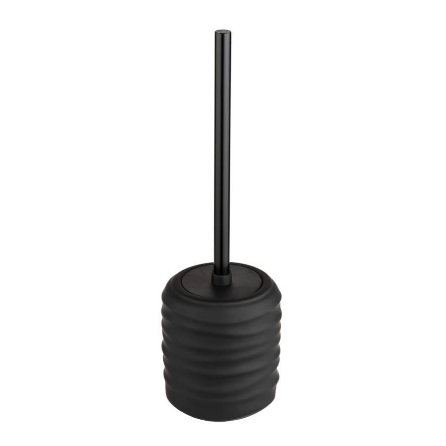 WENKO Illana WC-Garnitur Keramik 400 ml, schwarz