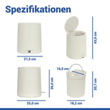 WENKO Kosmetik-Treteimer Fablo, creme