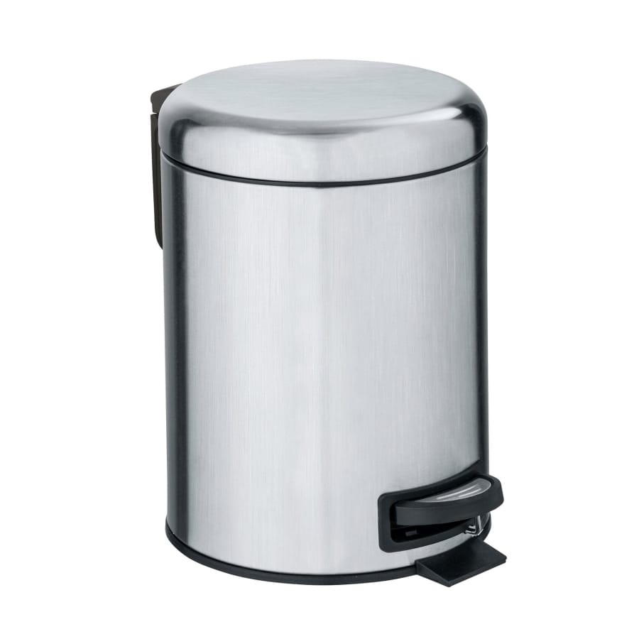 WENKO Kosmetik Treteimer Leman, 3 Liter Edelstahl matt