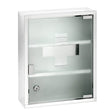 WENKO Medikamentenschrank Edelstahl, abschließbar 30 x 40 cm