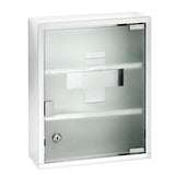 WENKO Medikamentenschrank Edelstahl, abschließbar 30 x 40 cm