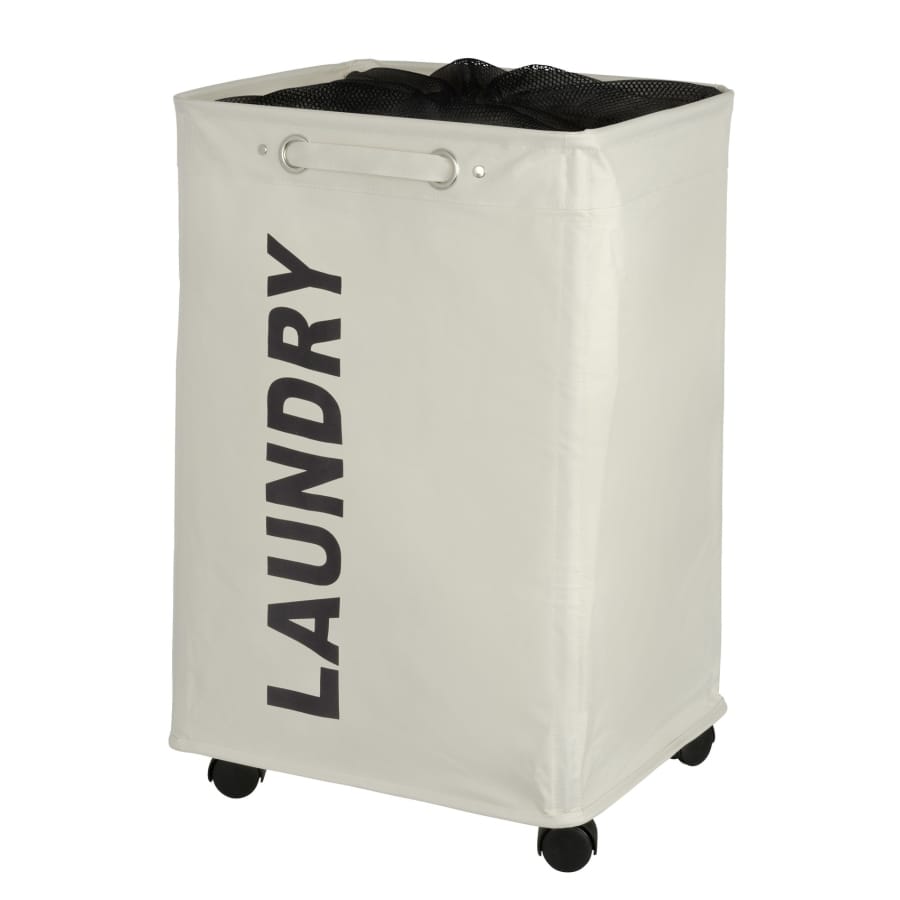 WENKO Quadro Wäschesammler, 79 Liter beige