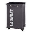 WENKO Quadro Wäschesammler, 79 Liter grau