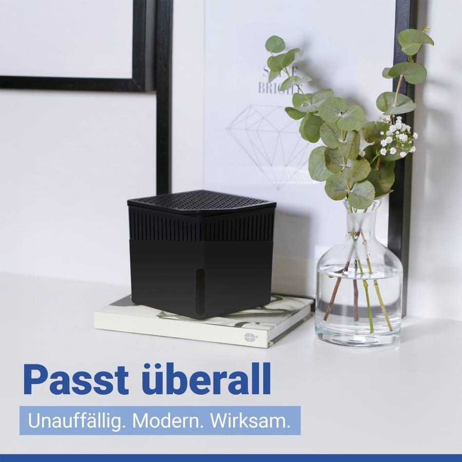 WENKO Raumentfeuchter Cube, schwarz